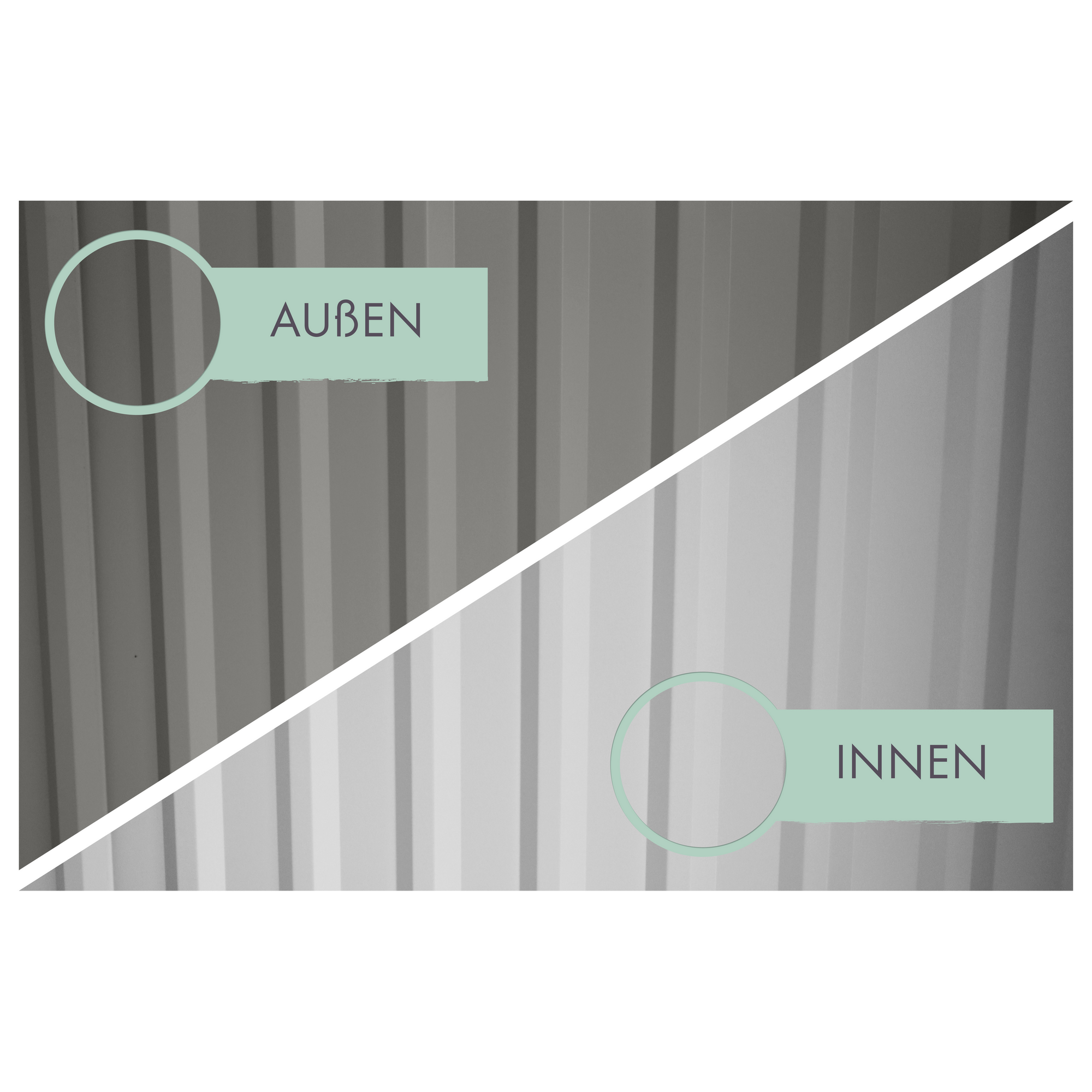 Metallgerätehaus-Set 'Daro 3,5' graualuminium 497 x 239 x 292 cm