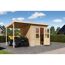 Gartenhaus-Set 'Agil' Fichtenholz naturbelassen 370 x 219 x 214 cm