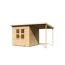 Gartenhaus-Set 'Agil' Fichtenholz naturbelassen 370 x 219 x 214 cm