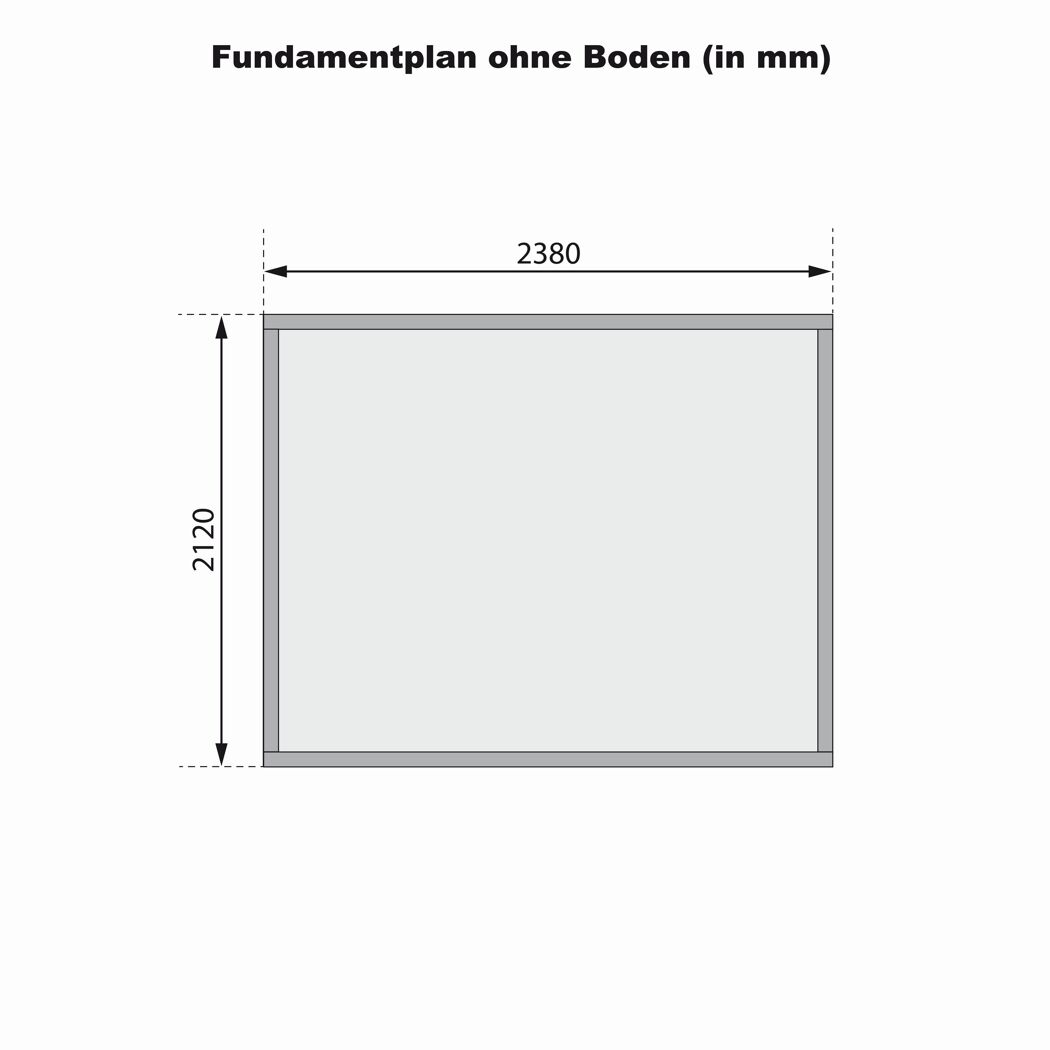 Gartenhaus 'Blitz' Fichtenholz naturbelassen 242 x 211 x 217 cm