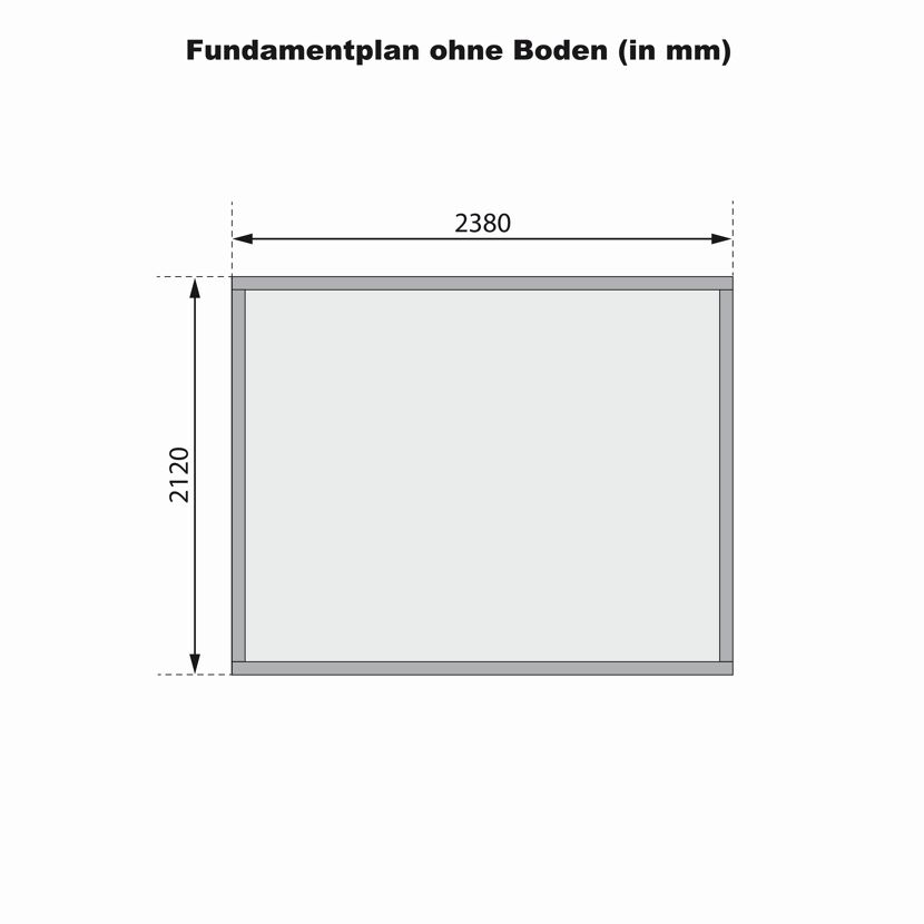 Gartenhaus 'Blitz' Fichtenholz terragrau 242 x 211 x 217 cm