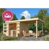 Gartenhaus-Set 'Blitz' Fichtenholz naturbelassen 462 x 211 x 217 cm