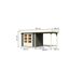 Gartenhaus-Set 'Blitz' Fichtenholz terragrau 462 x 211 x 217 cm