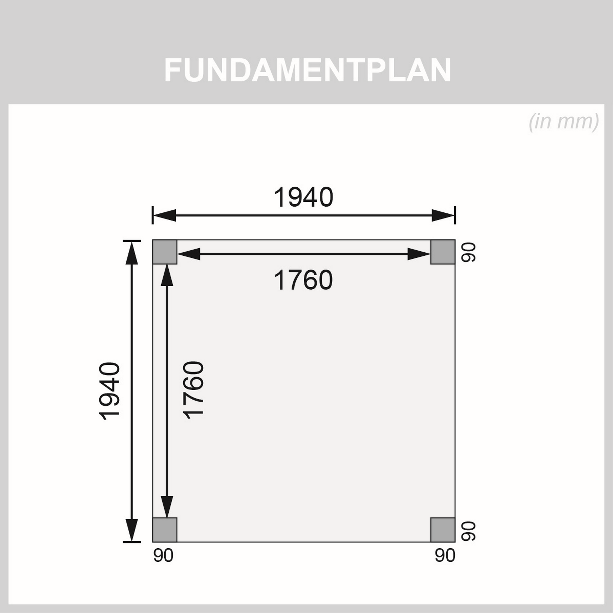 Spielturm 'Ida' naturbelassen 200 x 200 x 345 cm