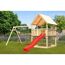 Spielturm 'Ida' mit Doppelschaukel, Rutsche rot 440 x 394 x 345 cm