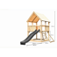 Spielturm 'Ida' naturbelassen mit Netzrampe, Rutsche anthrazit 200 x 394 x 345 cm