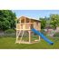Stelzenhaus 'Ciana' naturbelassen mit Rutsche blau 440 x 244 x 309 cm