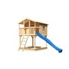 Stelzenhaus 'Ciana' naturbelassen mit Rutsche blau 440 x 244 x 309 cm