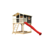 Stelzenhaus 'Ciana' terragrau mit Rutsche rot 440 x 244 x 309 cm