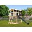 Stelzenhaus 'Ciana' terragrau mit Rutsche anthrazit 440 x 244 x 309 cm