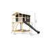 Stelzenhaus 'Ciana' terragrau mit Rutsche anthrazit 440 x 244 x 309 cm