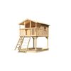Stelzenhaus 'Ciana' naturbelassen mit Netzrampe 198 x 244 x 309 cm