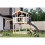 Stelzenhaus 'Ciana' terragrau mit Doppelschaukel, Rutsche anthrazit 680 x 264 x 309 cm