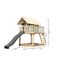 Stelzenhaus 'Karlie' terragrau mit Rutsche anthrazit 198 x 485 x 329,5 cm