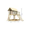 Stelzenhaus 'Karlie' terragrau mit Netzrampe 198 x 243 x 329,5 cm