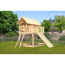 Stelzenhaus 'Karlie' naturbelassen mit Holzrampe 198 x 243 x 329,5 cm