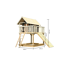 Stelzenhaus 'Karlie' terragrau mit Holzrampe 198 x 243 x 329,5 cm