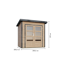 Gartenhaus 'Meteor 1 A' Fichtenholz naturbelassen/anthrazit 200,5 x 219 x 200,5 cm