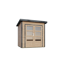 Gartenhaus 'Meteor 1 A' Fichtenholz naturbelassen/anthrazit 200,5 x 219 x 200,5 cm