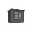 Gartenhaus 'Meteor 2 B' Fichtenholz terragrau/graualuminium 240,5 x 219 x 200,5 cm