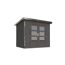 Gartenhaus 'Meteor 2 B' Fichtenholz terragrau/graualuminium 240,5 x 219 x 200,5 cm