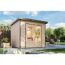 Gartenhaus 'Meteor 3 A' Fichtenholz naturbelassen/graualuminium 240,5 x 219 x 240,5 cm