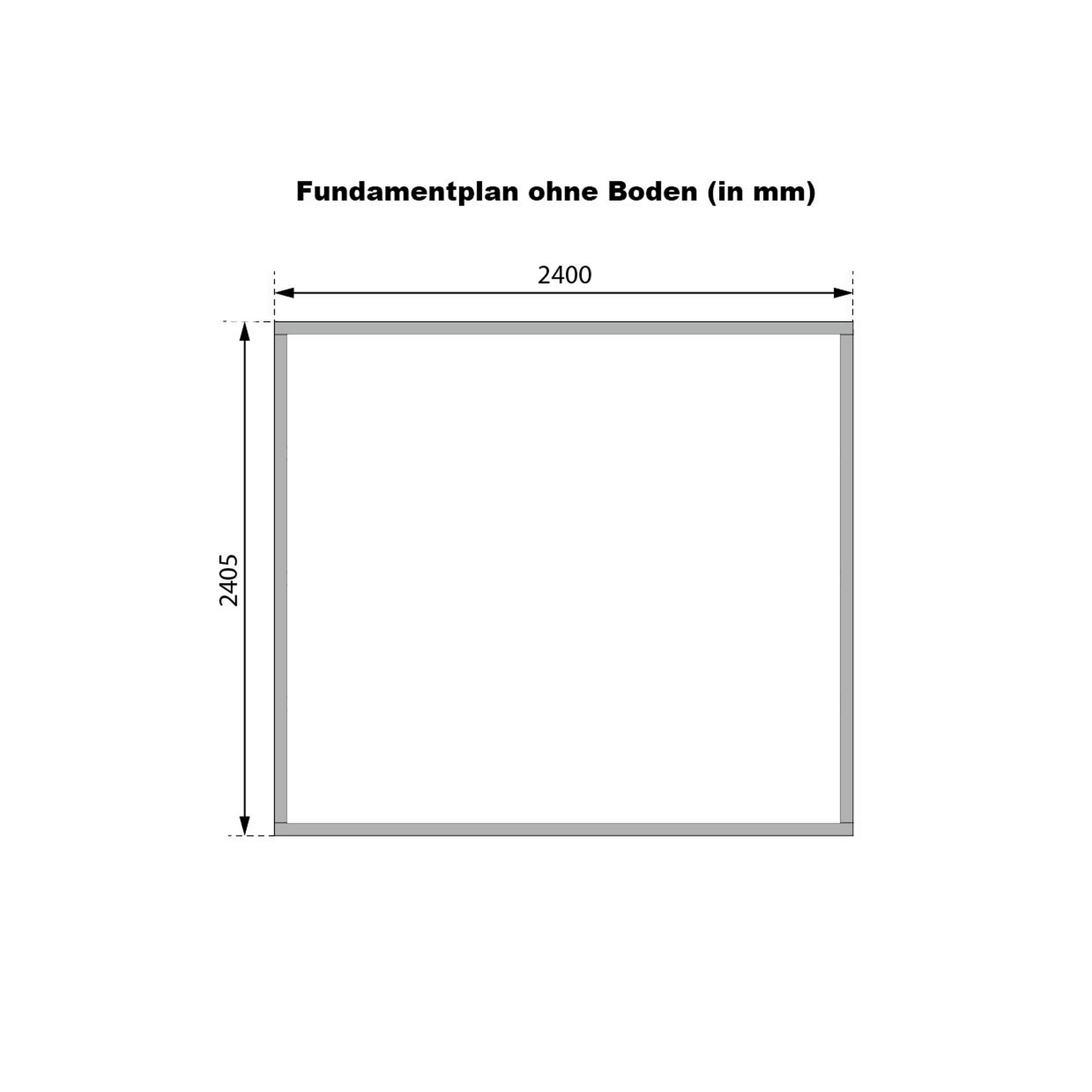 Gartenhaus 'Meteor 3 A' Fichtenholz naturbelassen/anthrazit 240,5 x 219 x 240,5 cm