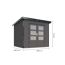 Gartenhaus 'Meteor 3 B' Fichtenholz terragrau/anthrazit 240,5 x 219 x 240,5 cm