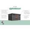 Gartenhaus-Set 'Meteor 1 B' Fichtenholz terragrau/anthrazit 428 x 219 x 200,5 cm