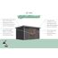 Gartenhaus-Set 'Meteor 3 B' Fichtenholz terragrau/anthrazit 544 x 219 x 240,5 cm