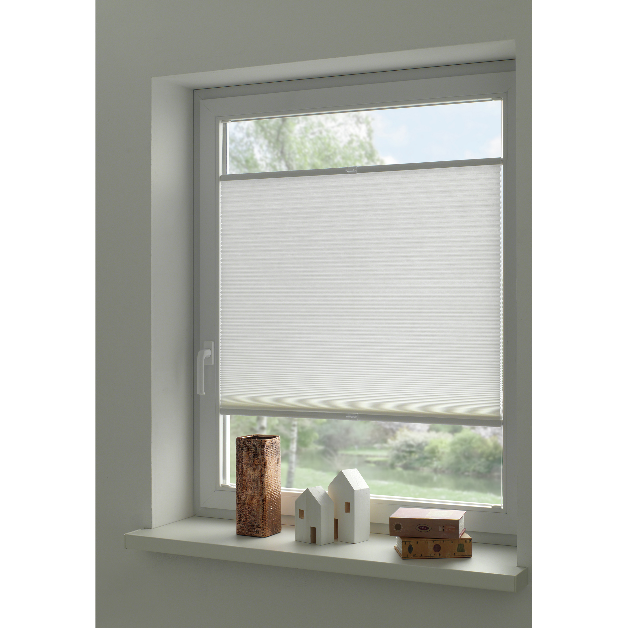 Wabenplissee 'Concept Tageslicht' weiß 80 x 210 cm