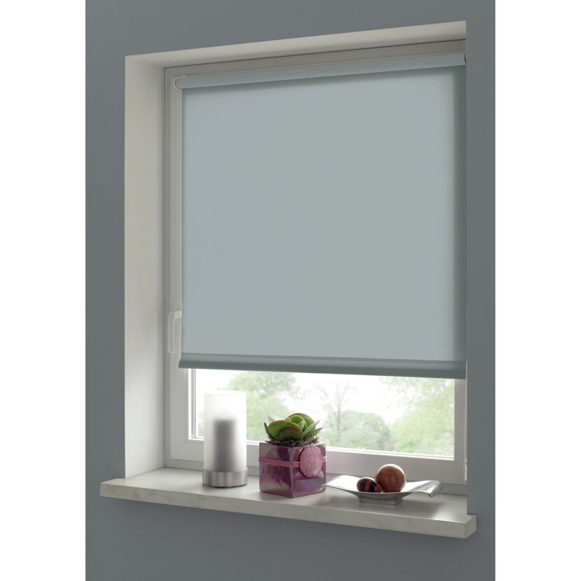 Rollo 'EasyFix' rauchblau 45 x 150 cm