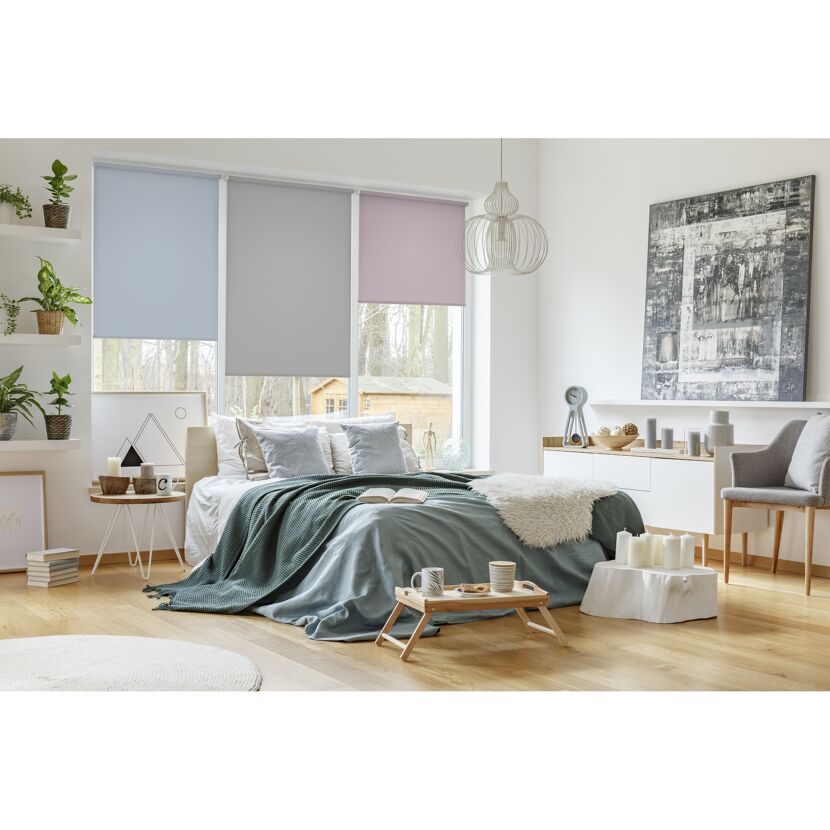 Rollo 'EasyFix' steingrau 45 x 150 cm