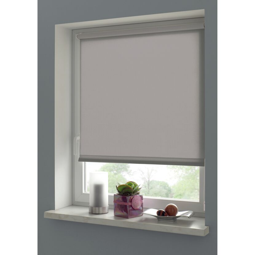 Rollo 'EasyFix' steingrau 45 x 150 cm