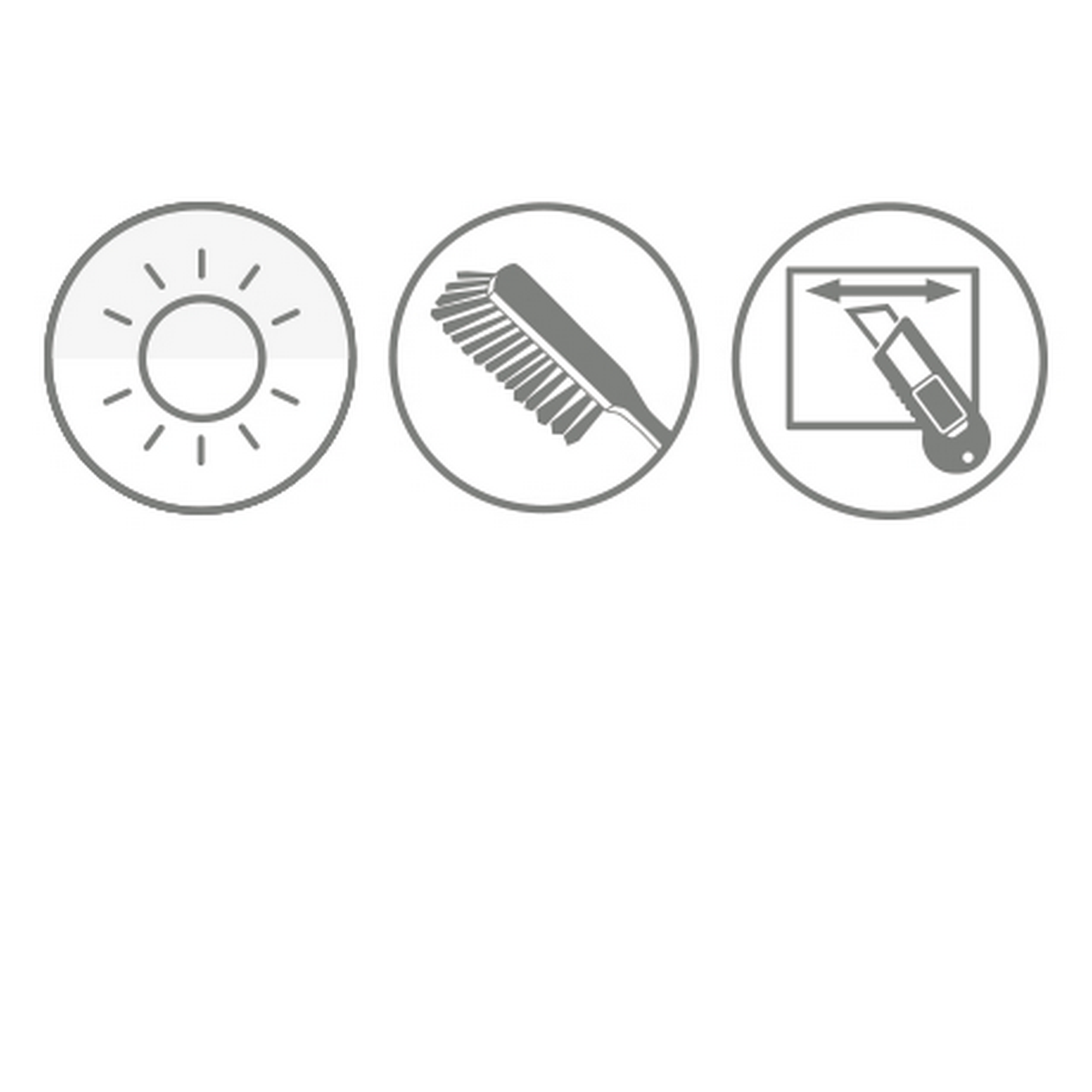 Rollo 'EasyFix' Natur weiß 45 x 150 cm