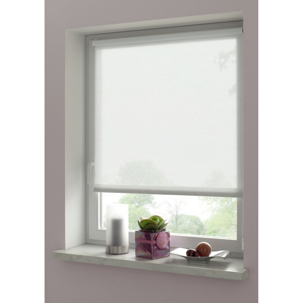 Rollo 'EasyFix' Natur weiß 45 x 150 cm