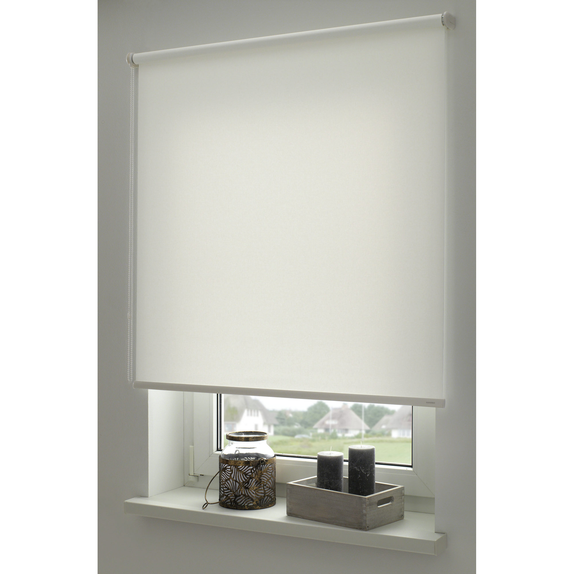 Seitenzug-Rollo 'Lichtdurchlässig' weiß 62 x 180 cm