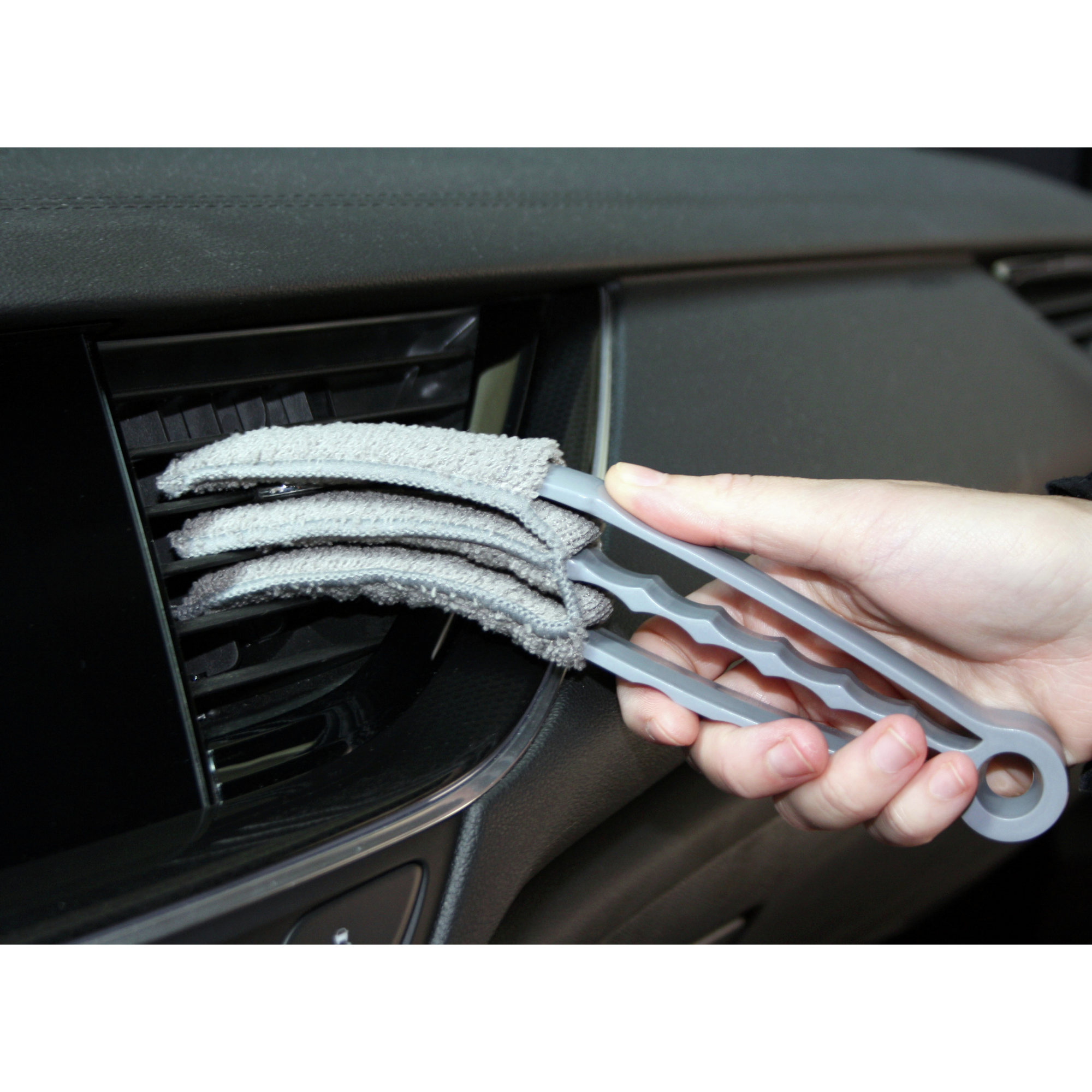 Reinigungsbürste für Jalousinen grau