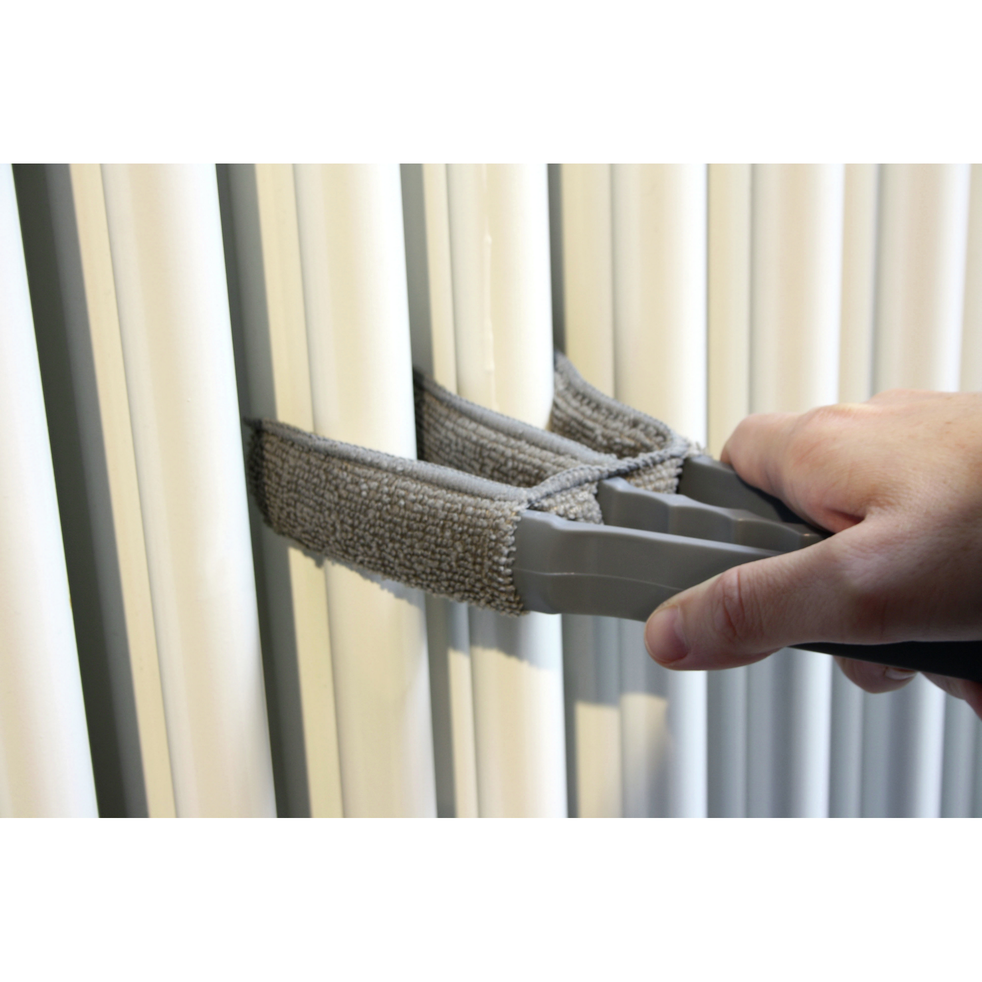 Reinigungsbürste für Jalousinen grau