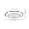 LED-Deckenventilator 'Albufeira' mit Beleuchtung und Maßen