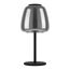 LED-Tischleuchte 'Alfero-Z' RGB/CCT schwarz/chromfarben Ø 16,5 x 34,5 cm