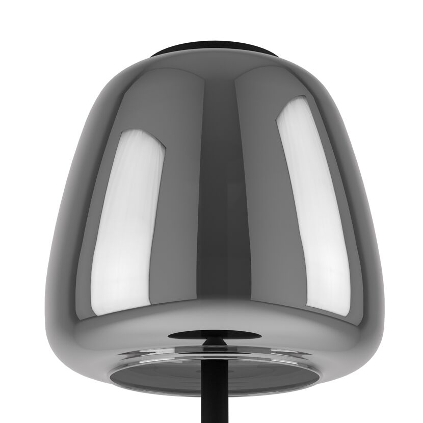 LED-Tischleuchte 'Alfero-Z' RGB/CCT schwarz/chromfarben Ø 16,5 x 34,5 cm