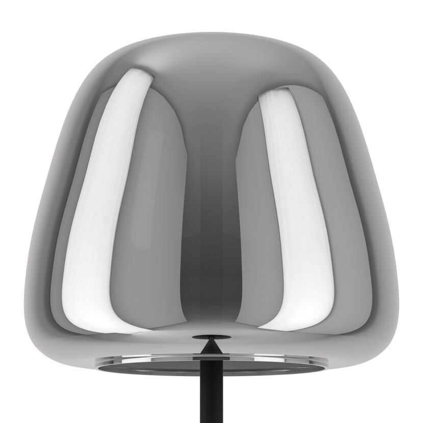 LED-Stehleuchte 'Alfero-Z' RGB/CCT schwarz/chromfarben Ø 27,5 x 139,5 cm