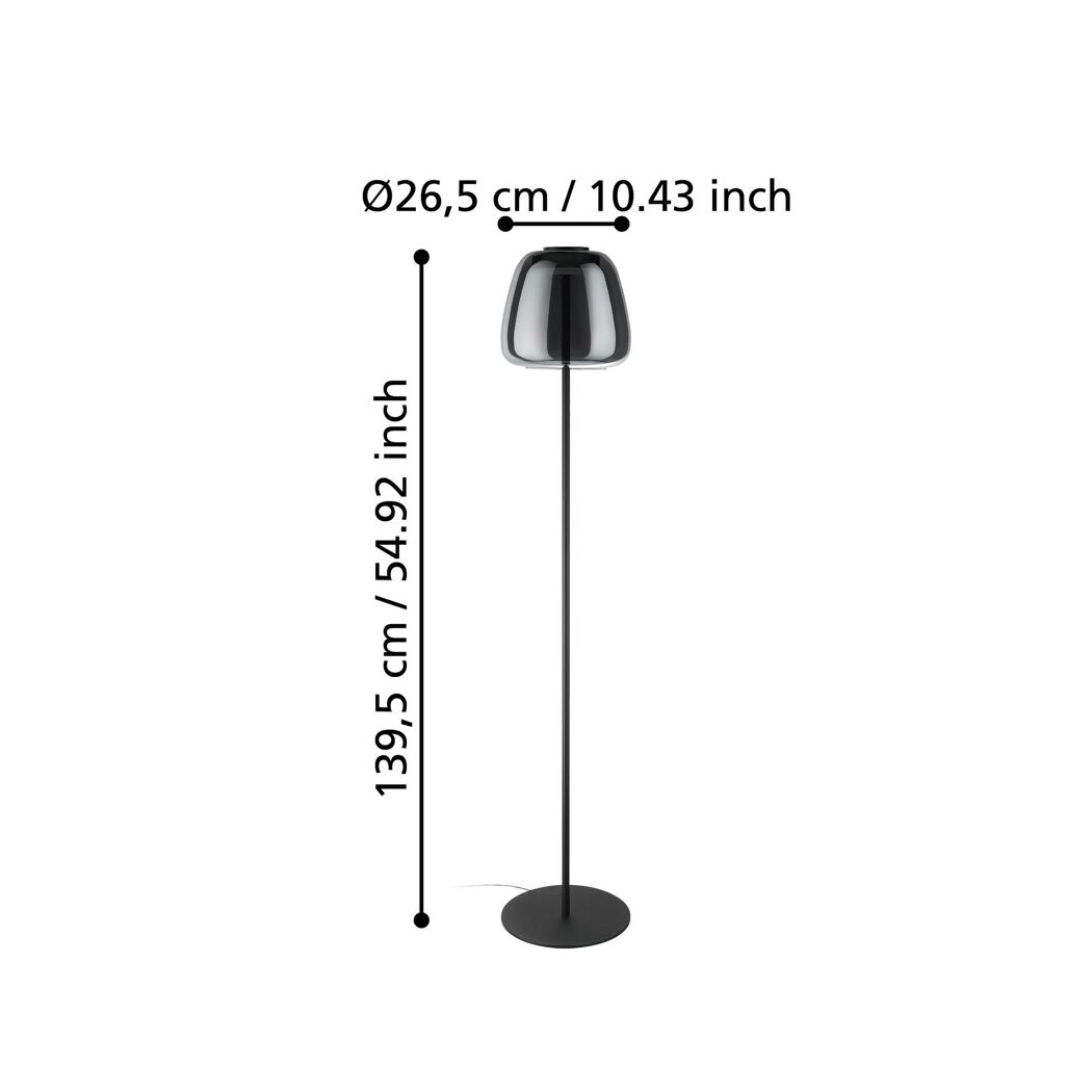 LED-Stehlampe 'Alfero-Z' dimmbar 2000 lm Ø 27,5 x 139,5 cm