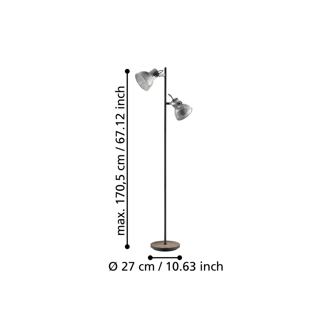 Stehlampe 'Barnstable' E27 158 cm