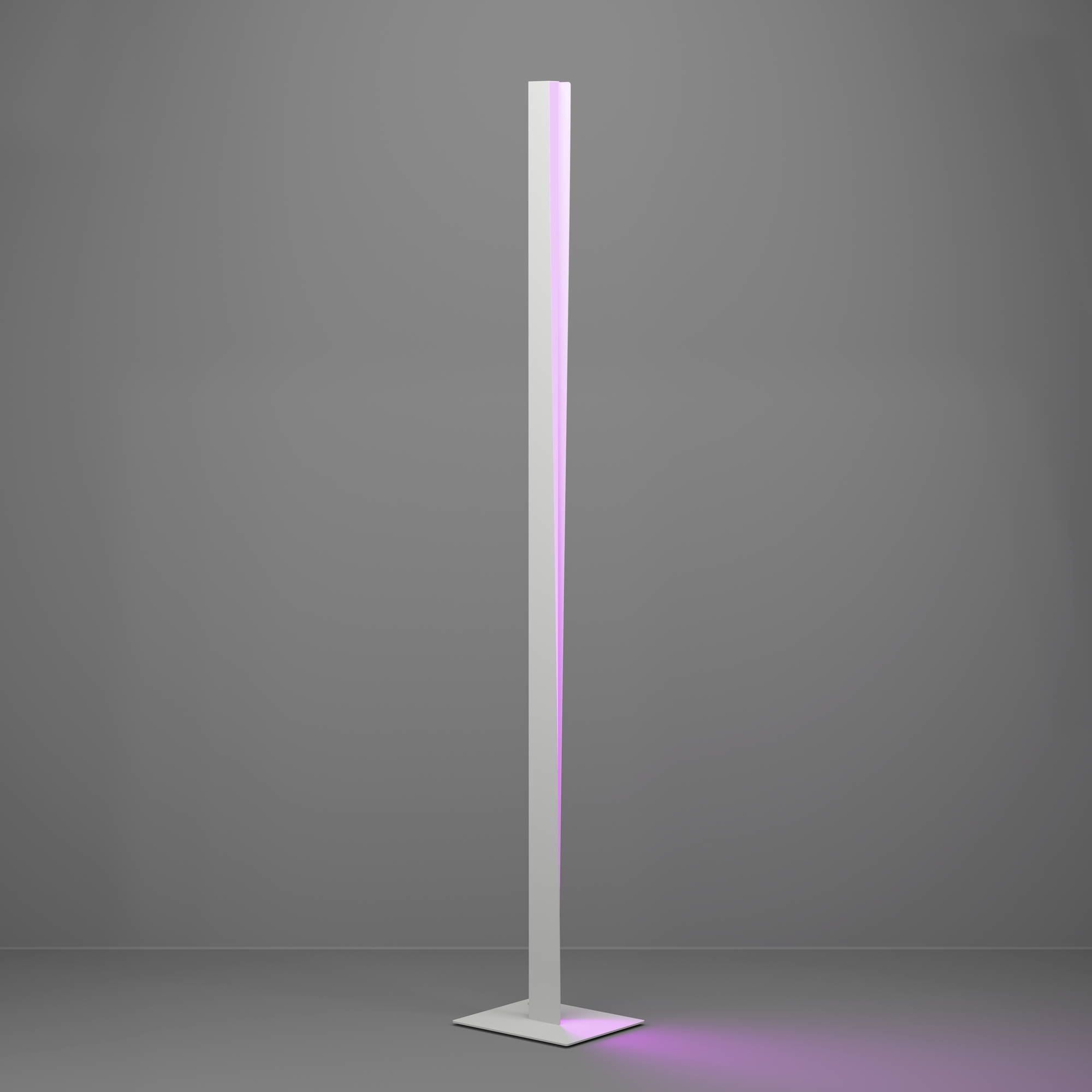 LED-Stehleuchte 'Bolognano-Z' RGB/CCT hellgrau 2,5 x 150 cm