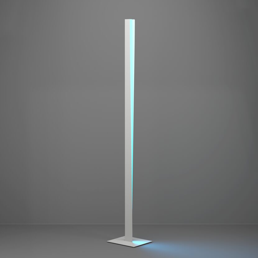 LED-Stehleuchte 'Bolognano-Z' RGB/CCT hellgrau 2,5 x 150 cm