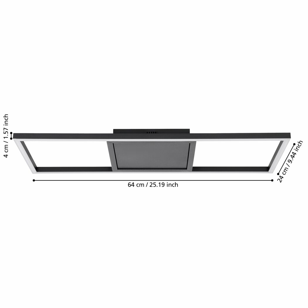 LED-Deckenleuchte 'Calagrano-Z' 21 W 2600 lm RGB warmweiß bis kaltweiß 22,3 x 4 cm