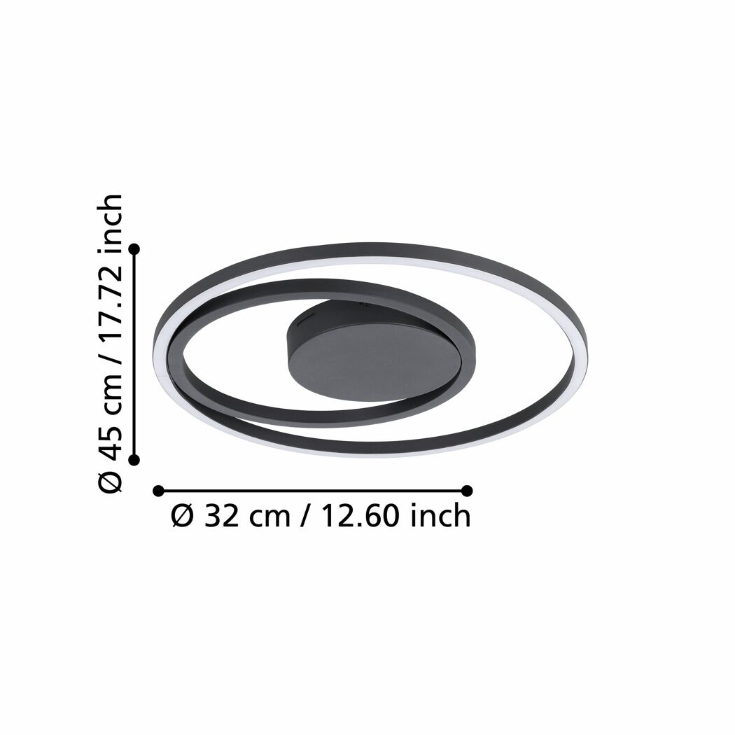 LED-Deckenleuchte 'Calagrano-Z' 21,5 W 2700 lm RGB warmweiß bis kaltweiß Ø 45 cm