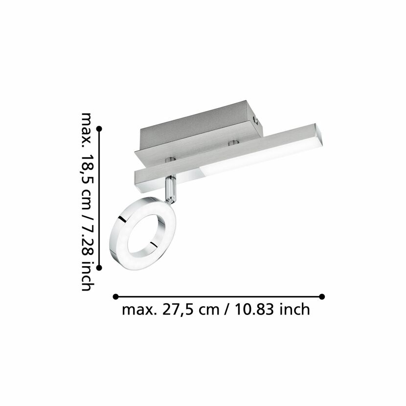 LED-Spot 'Cardillio 1' 2-flammig 5,4 W 700 lm warmweiß 6,5 x 18,5 cm